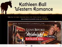 Tablet Screenshot of kathleenballromance.com